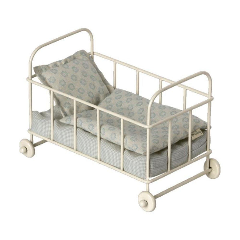 Maileg Cot Bed Micro Blue - Studio Play