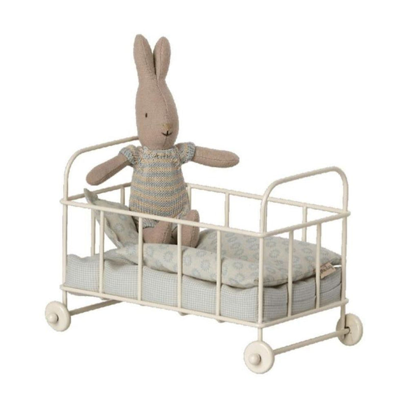 Maileg Cot Bed Micro Blue - Studio Play