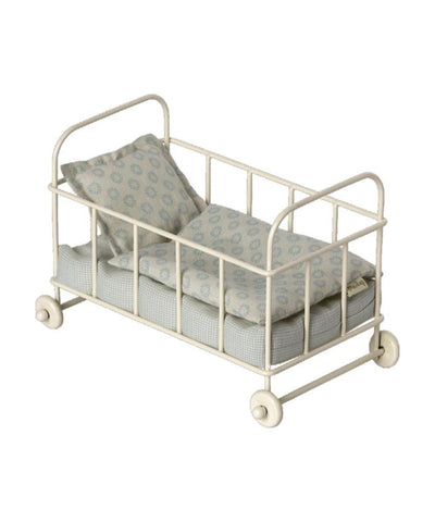 Maileg Cot Bed Micro Blue
