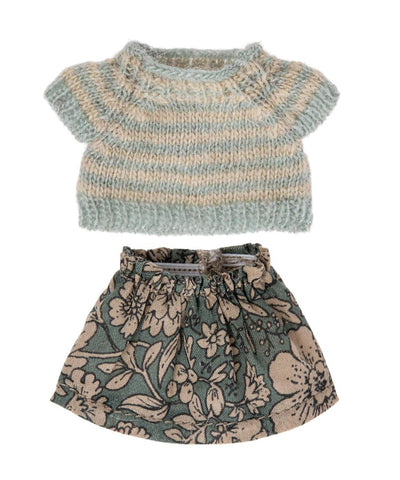 Maileg Knitted Sweater And Skirt For Big Sister Mouse