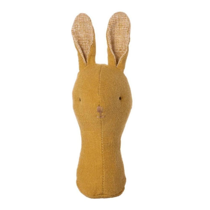 Maileg Lullaby Friends Bunny Rattle Dusty Yellow