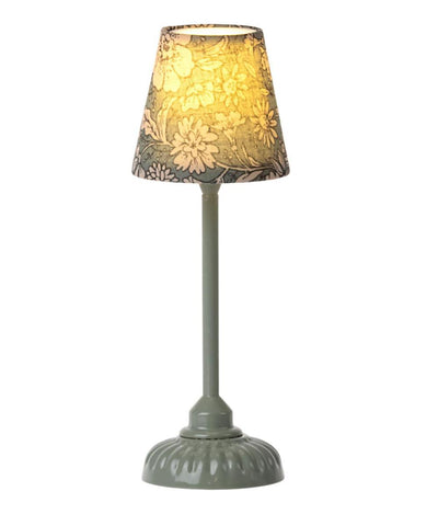 Maileg Miniature Vintage Floor Lamp Dark Mint