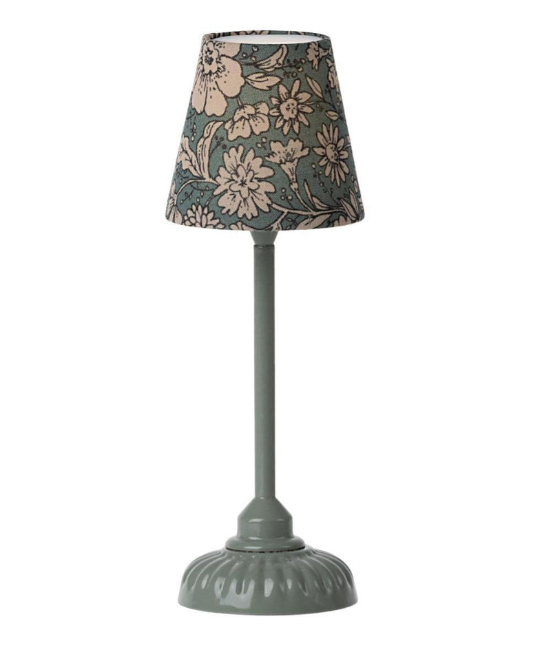 Maileg Miniature Vintage Floor Lamp Dark Mint