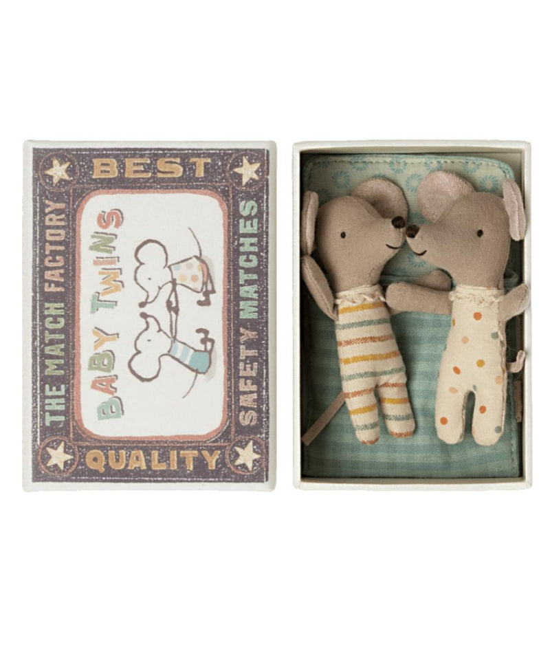 Maileg Mouse In A Box Baby Twins 2