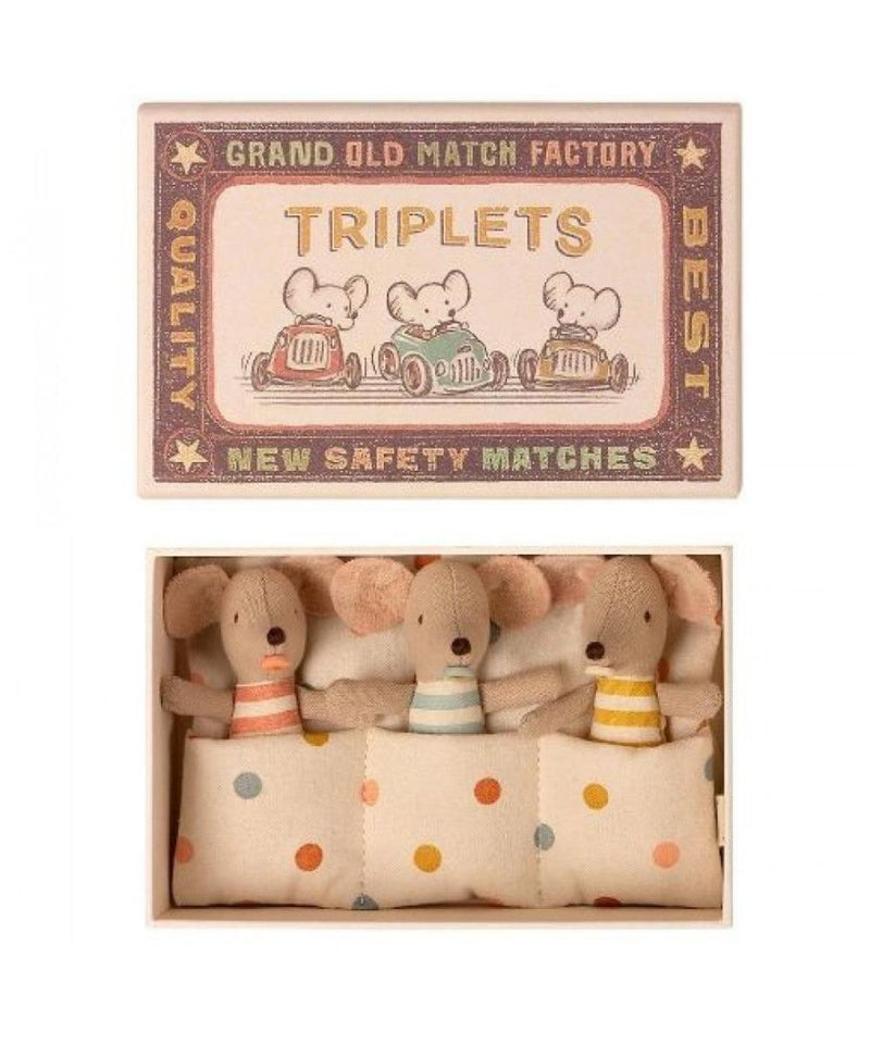 Maileg Mouse In A Box Triplets