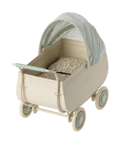Maileg Pram Micro Blue