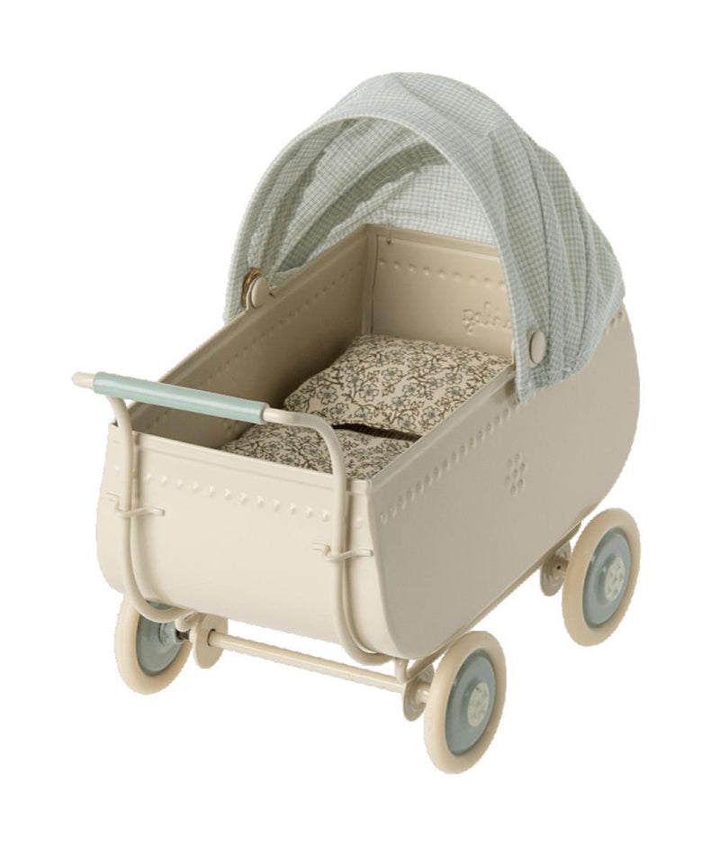 Maileg Pram Micro Blue