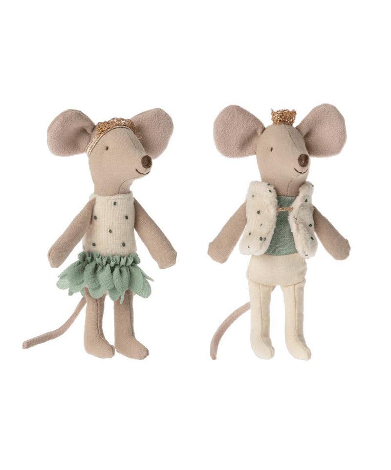 Maileg Royal Twins Mice, Little Sister And Little Brother In Matchbox