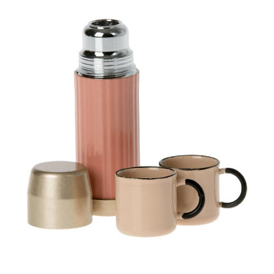 Maileg Thermos And Cups Soft Coral - Studio Play