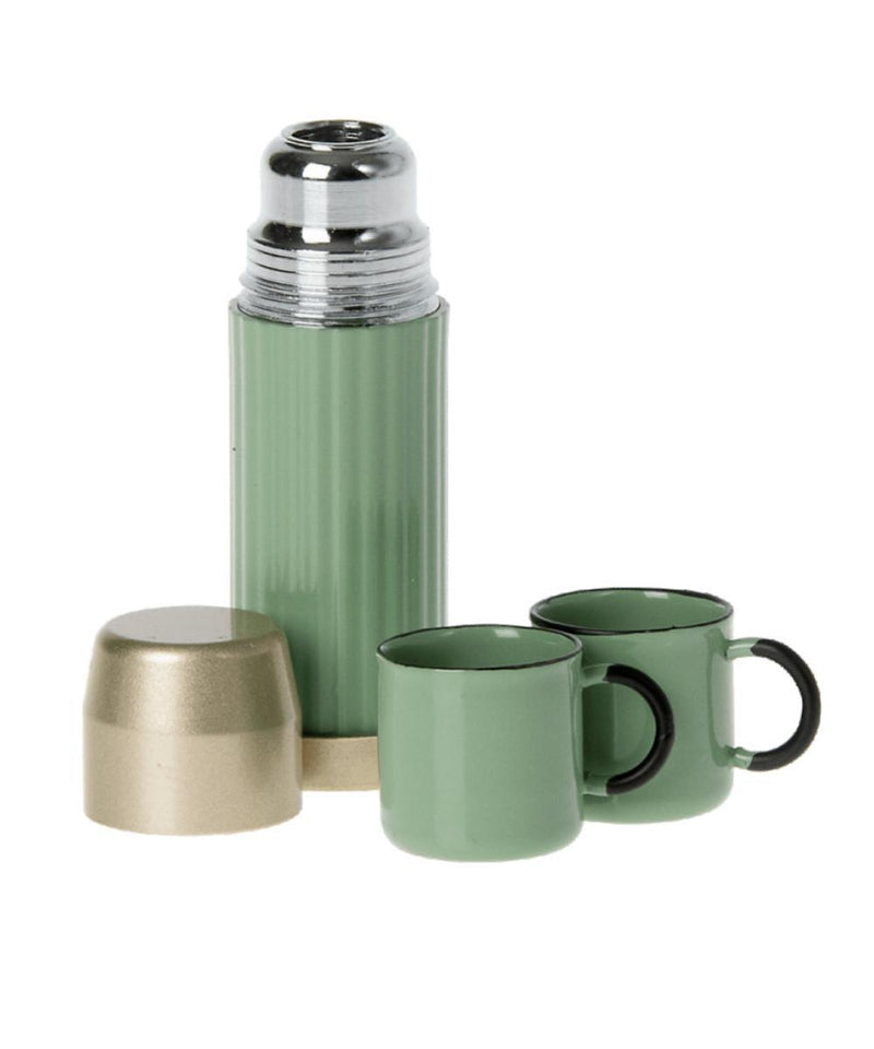 Maileg Thermos And Cups Soft Mint