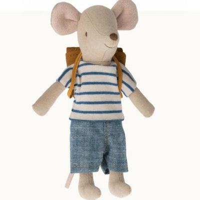 Maileg Tricycle Mouse Big Brother With Bag - Studio Play