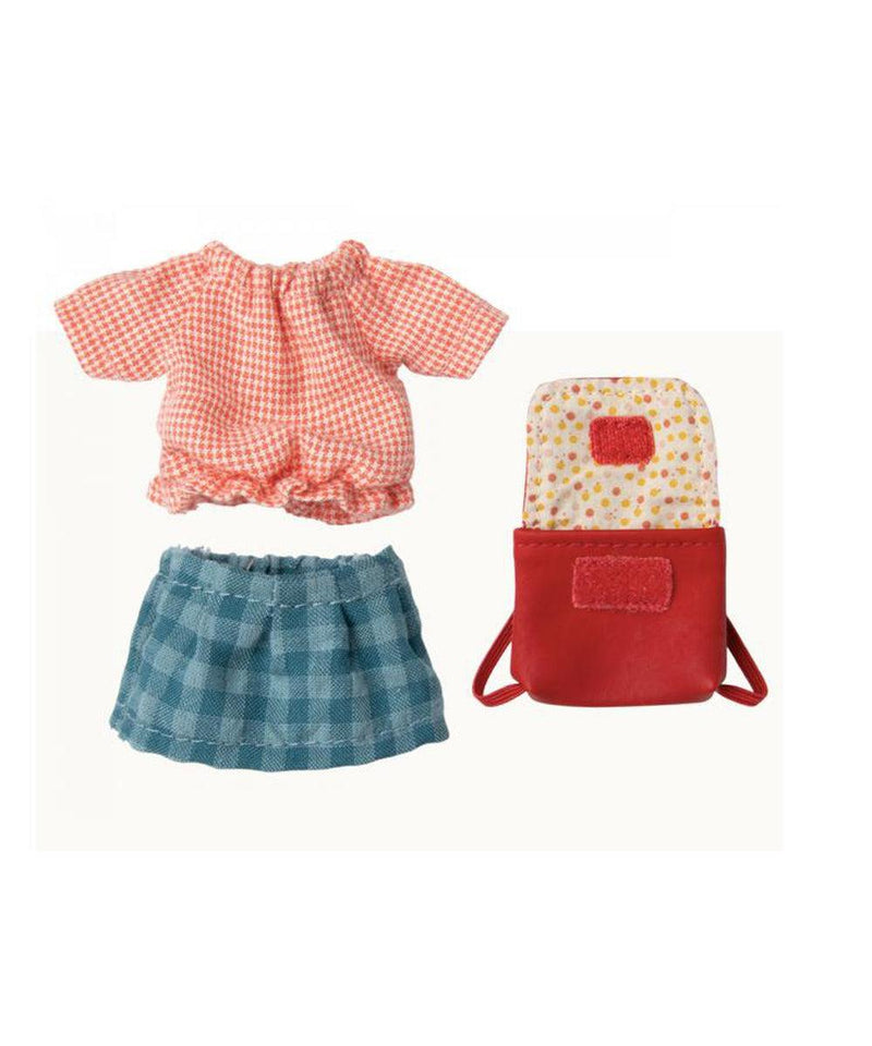 Maileg Tricycle Mouse Big Sister With Bag Red