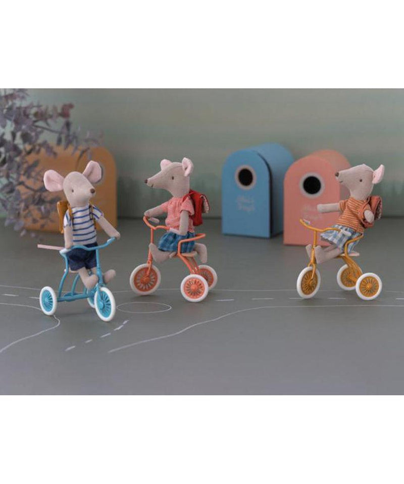 Maileg Tricycle Mouse Big Sister With Bag Red