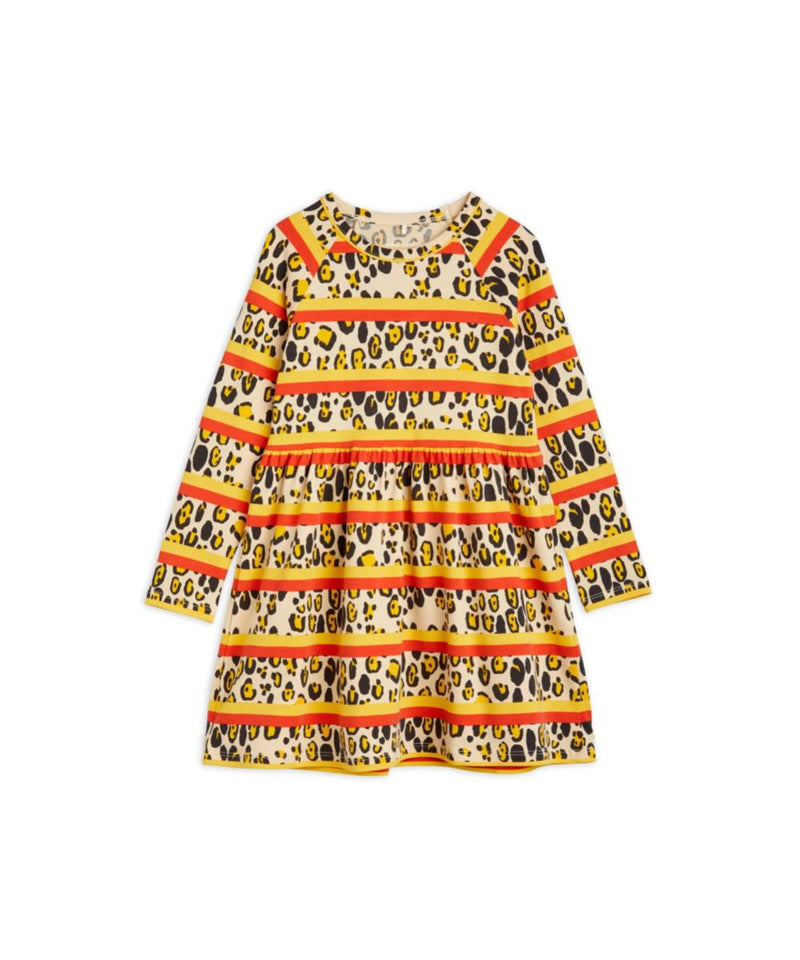 Mini Rodini Baby Leopard Stripe l/s Dress