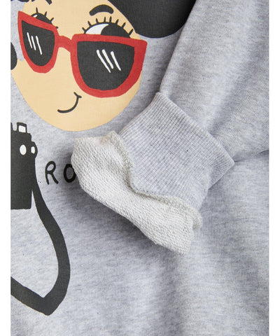 Mini Rodini Baby Ritzratz Grey Sweatshirt