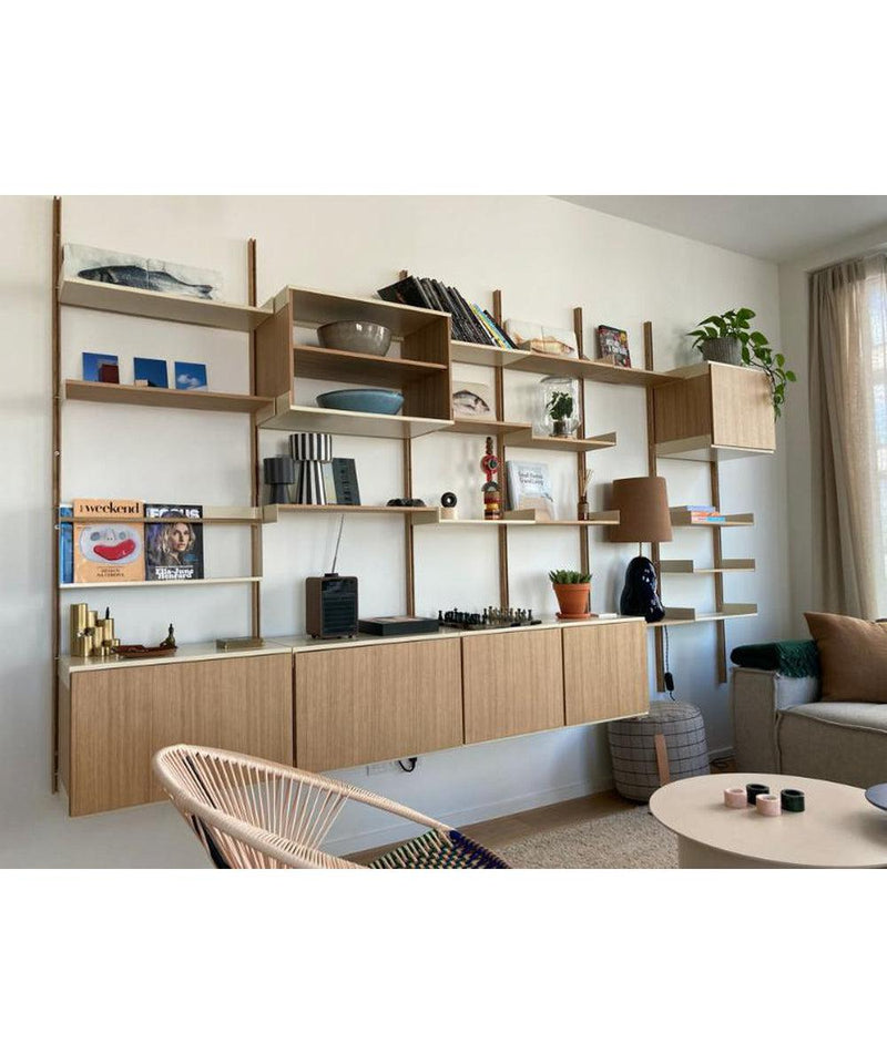 Modul- Cabinet 45 American Walnut Light Ivory