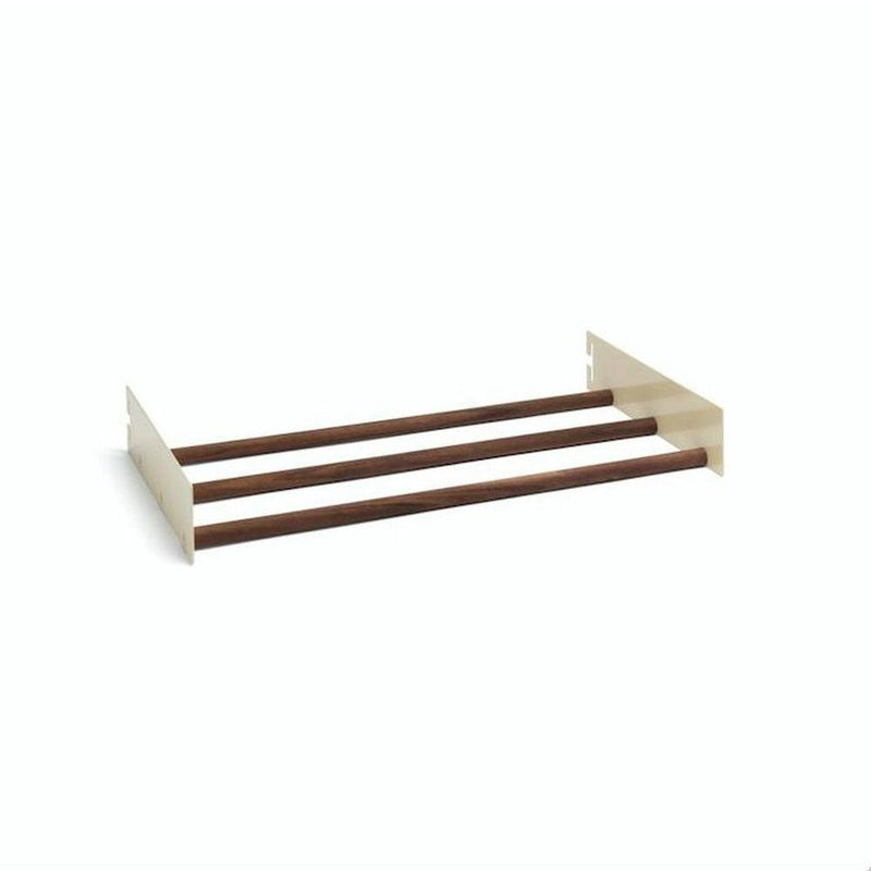 Modul - Clothing Rack 45 American Walnut Light Ivory - Studio Play