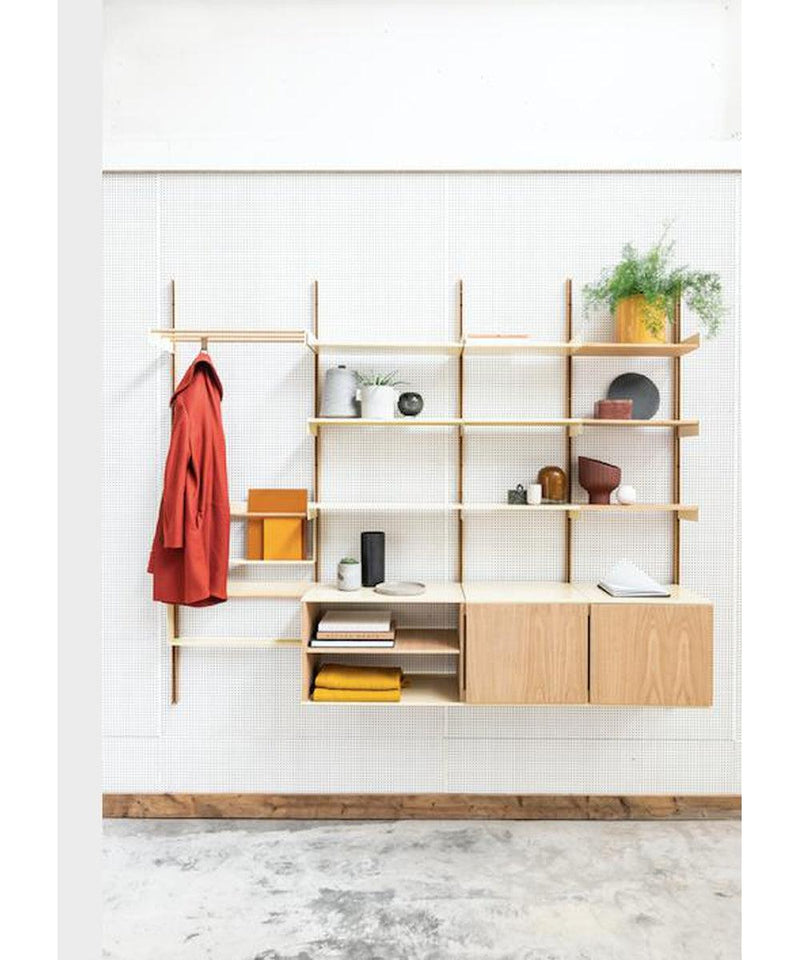 Modul- Clothing Rack 45 European Oak Light Ivory