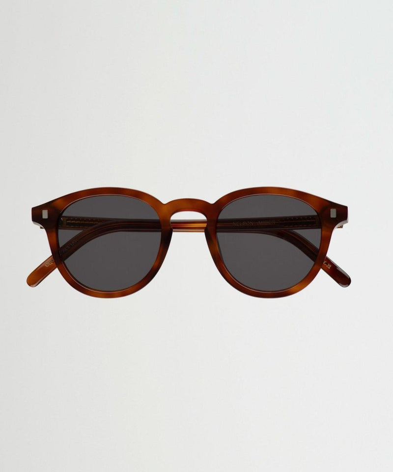 Monokel Zonnebril Nelson Amber-Solid Grey lens