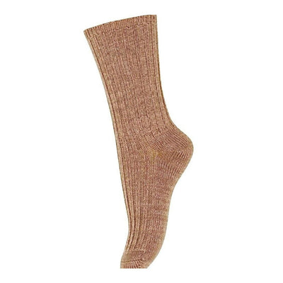 Mp Denmark Bee Socks Wool Pecan Pie 34 - Studio Play