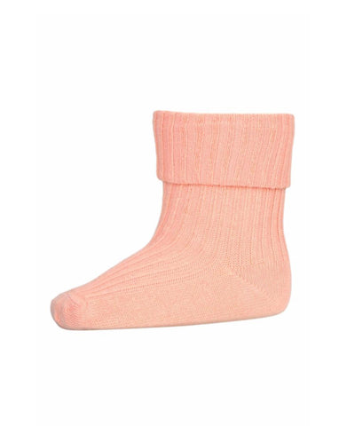 Mp Denmark Cotton Rib Baby Socks 4272 Guava