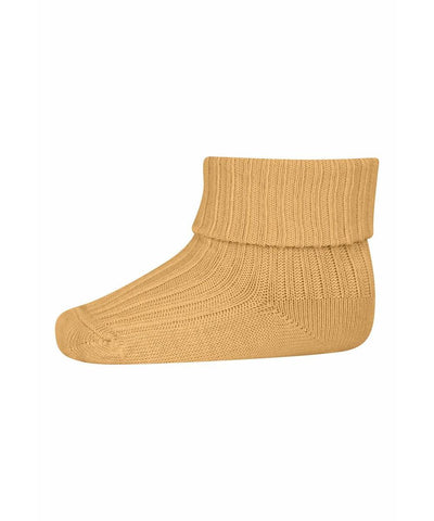 Mp Denmark Cotton Rib Baby Socks Prairie Sand 2288