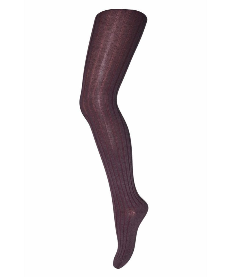 Mp Denmark Cotton Rib Tights Brown Sienna