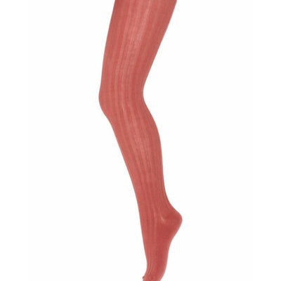 Mp Denmark Cotton Rib Tights Canyon Rose - Studio Play