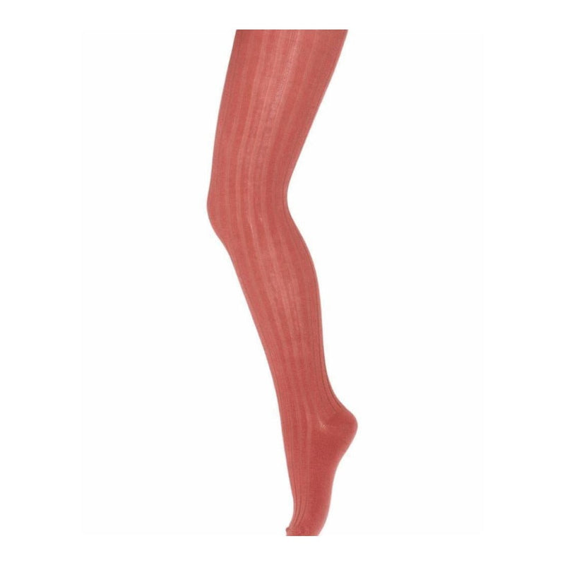 Mp Denmark Cotton Rib Tights Canyon Rose - Studio Play