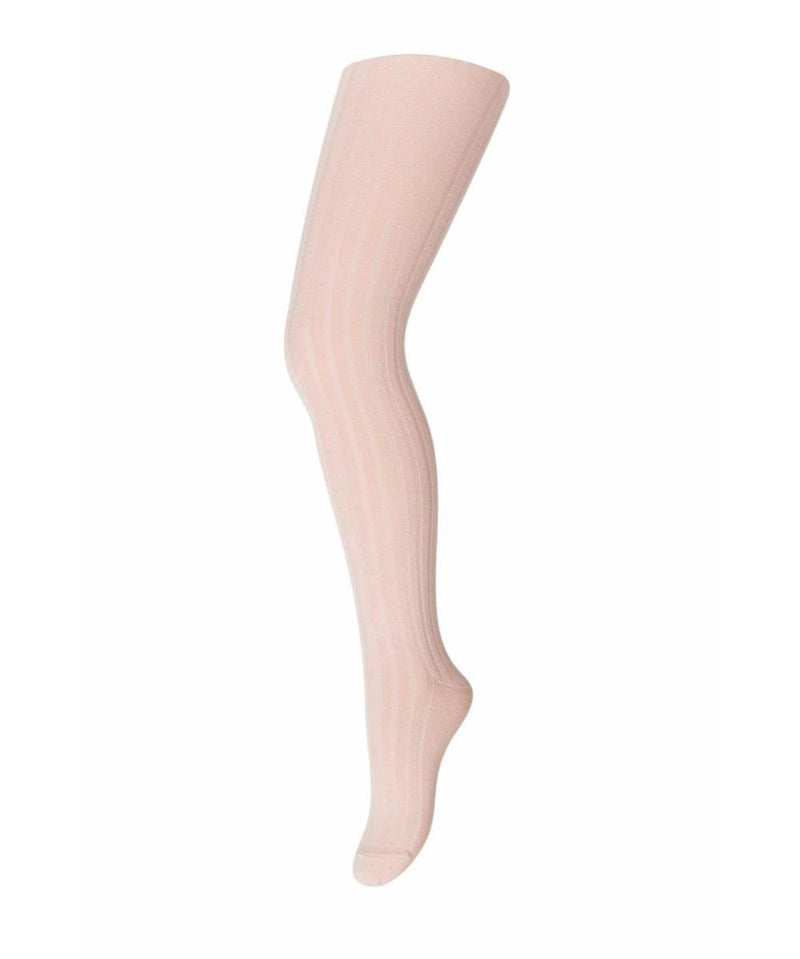 Mp Denmark Cotton Rib Tights Rose Dust