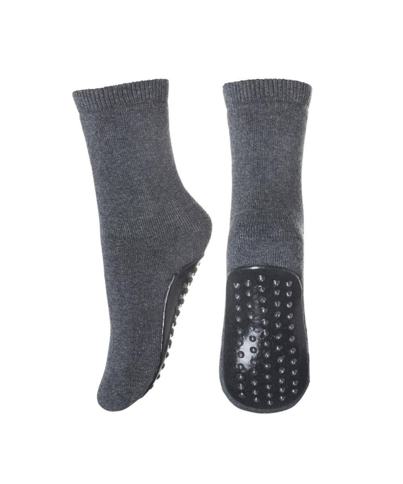 Mp Denmark Cotton Socks Anti-slip Dark Grey Melange 497
