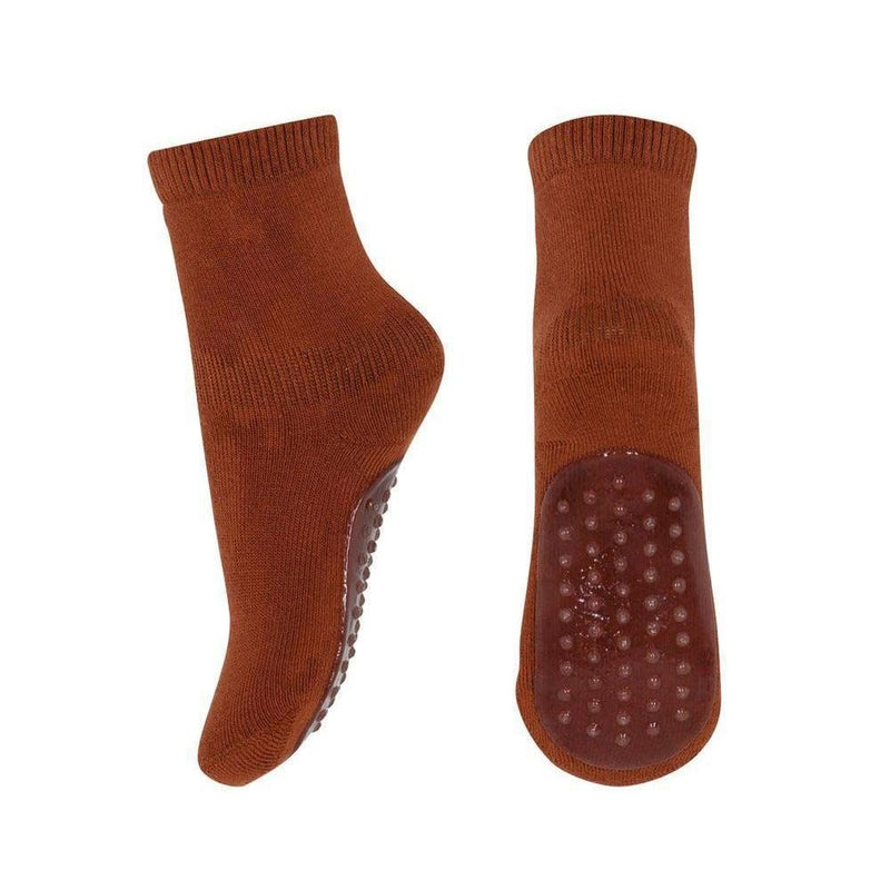 Mp Denmark Cotton Socks Anti - slip Root Beer 40 - Studio Play
