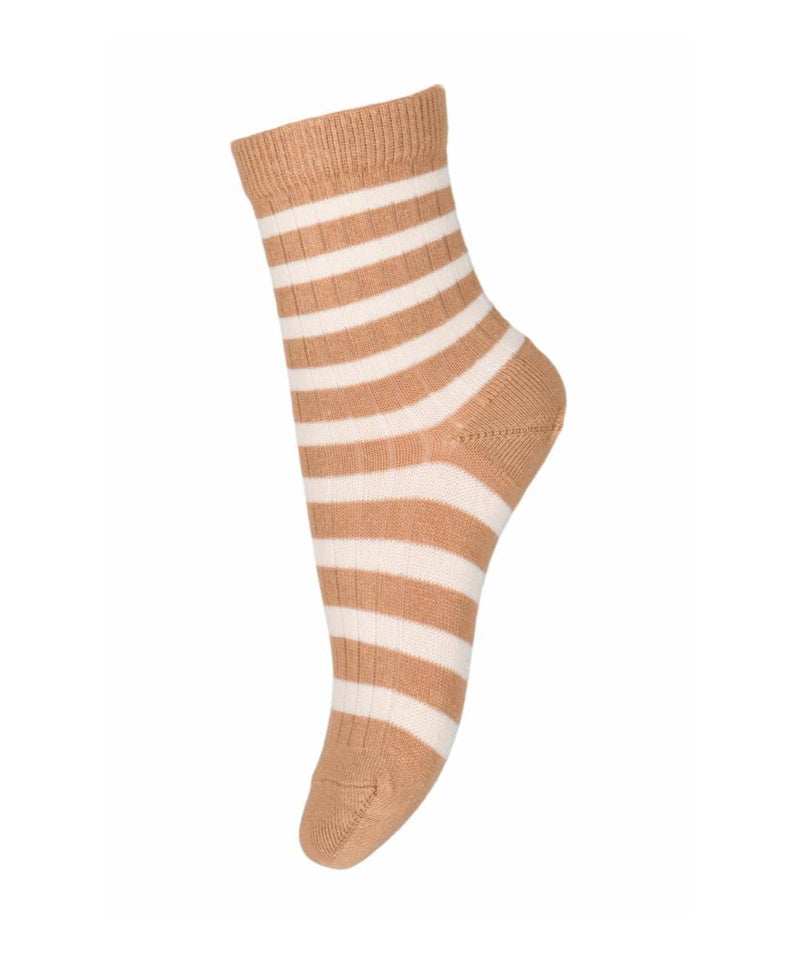 Mp Denmark Eli Socks Apple Cinnamon Stripe