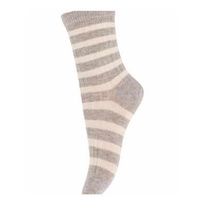 Mp Denmark Eli Socks Light Brown Melange 489 - Studio Play