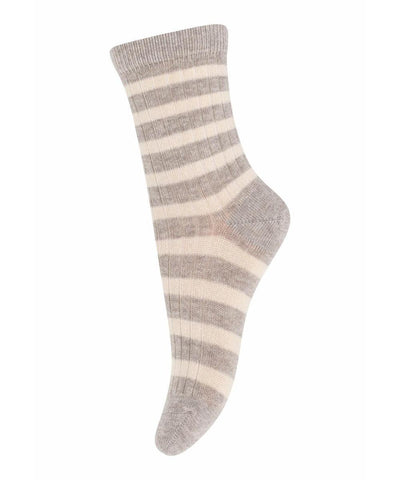 Mp Denmark Eli Socks Light Brown Melange 489