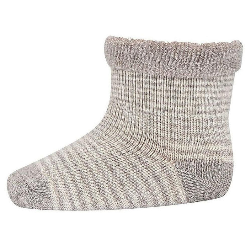 Mp Denmark Vigge Baby Socks Light Brown Melange 489 - Studio Play