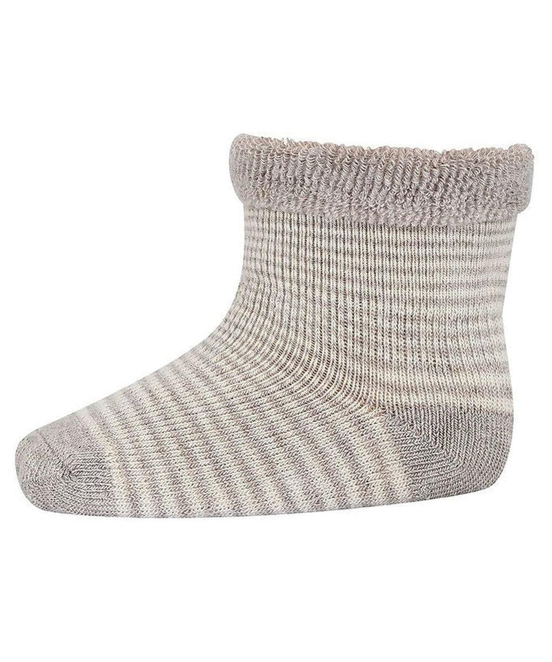 Mp Denmark Vigge Baby Socks Light Brown Melange 489