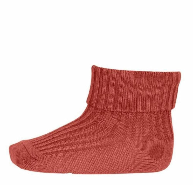 Mp Denmark Wool Rib Baby/Kids Socks Canyon Rose 831 - Studio Play