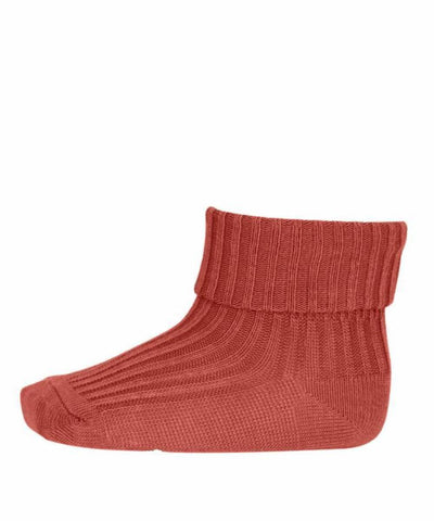 Mp Denmark Wool Rib Baby/Kids Socks Canyon Rose 831