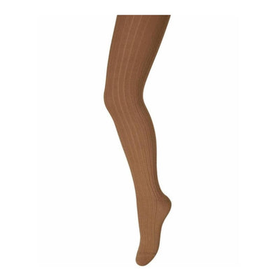 Mp Denmark Wool Rib Tights Wood Trush - Studio Play