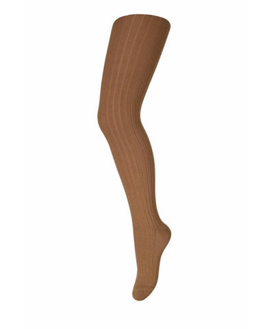 Mp Denmark Wool Rib Tights Wood Trush