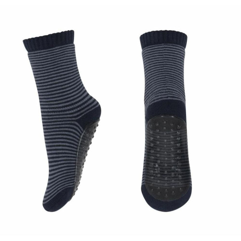 Mp Denmark Wool Socks Anti - slip Navy Stripe - Studio Play