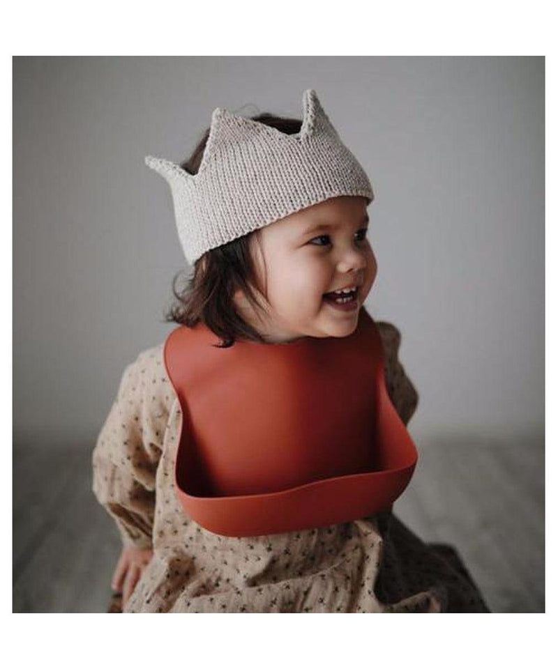 Mushie Silicone Bib - Brown Safari - Studio Play