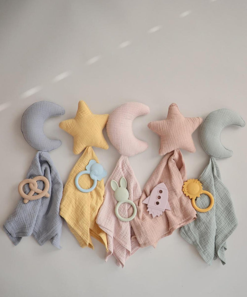 Mushie Teether Elephant Cloud