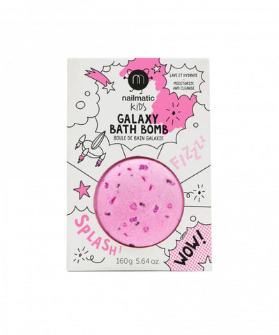Nailmatic Bath Bomb Cosmic Pink With Violet Flakes
