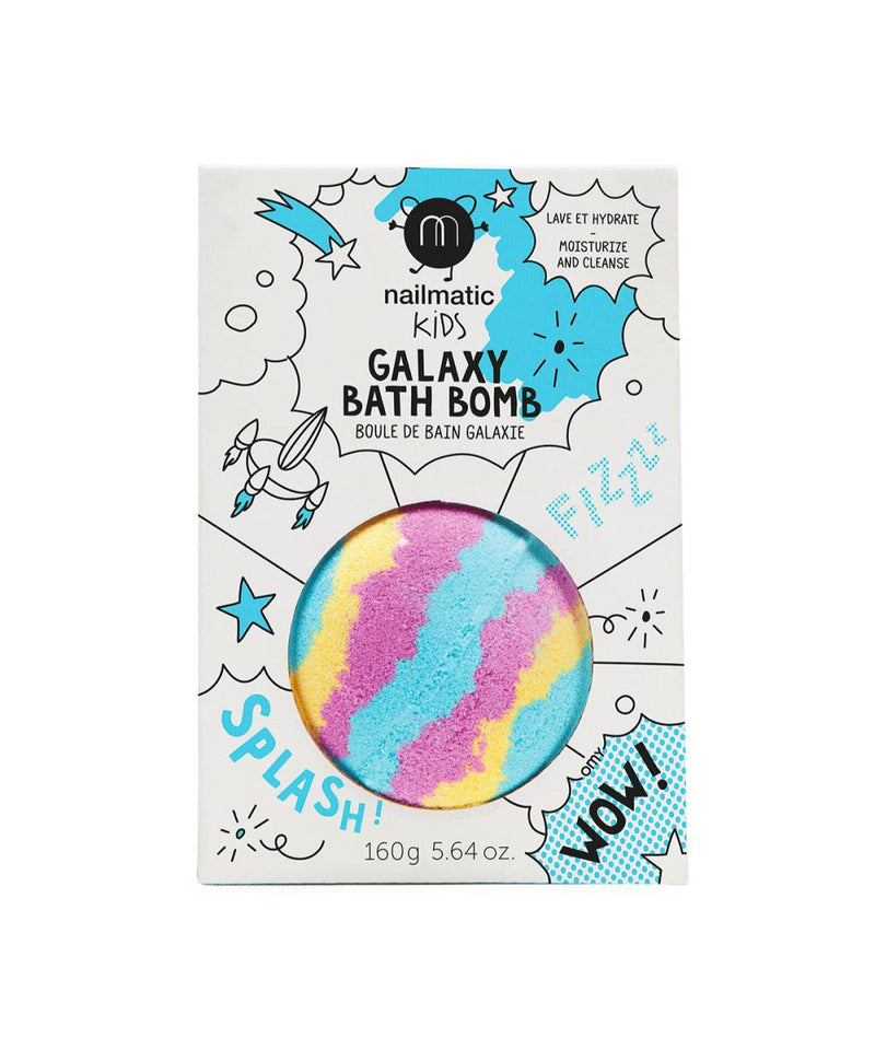 Nailmatic Bath Bomb Galaxy Blue Yellow Pink
