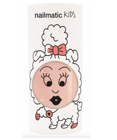 Nailmatic Water Based Nailpolish Peachy Peach Glitter (Kids)