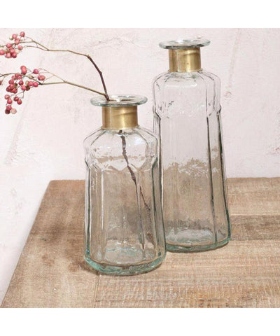 Nkuku Chara Hammered Bottle Decorative - Large