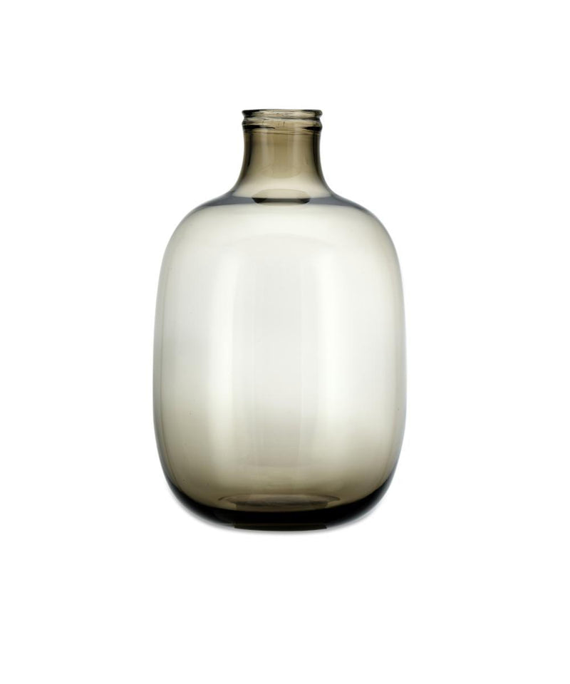 Nkuku Lua Glass Vase Large Vintage Brown