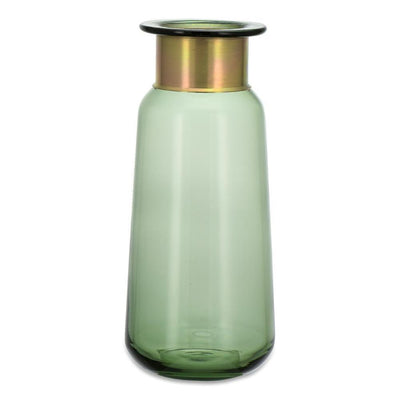 Nkuku Miza Glass Vase Green Large - Studio Play